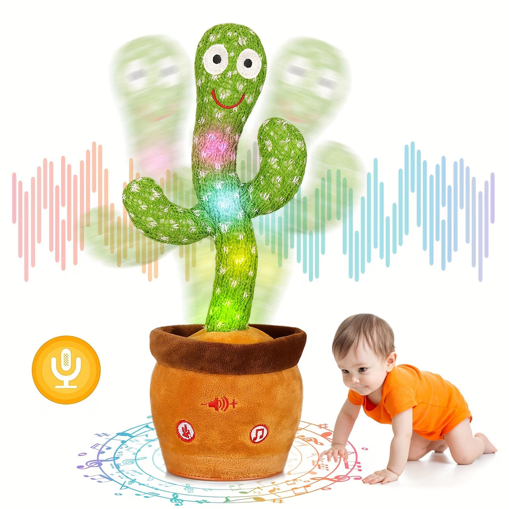 Talking Cactus Toy for Kids | Dancing, Singing & Repeating Plush Toy