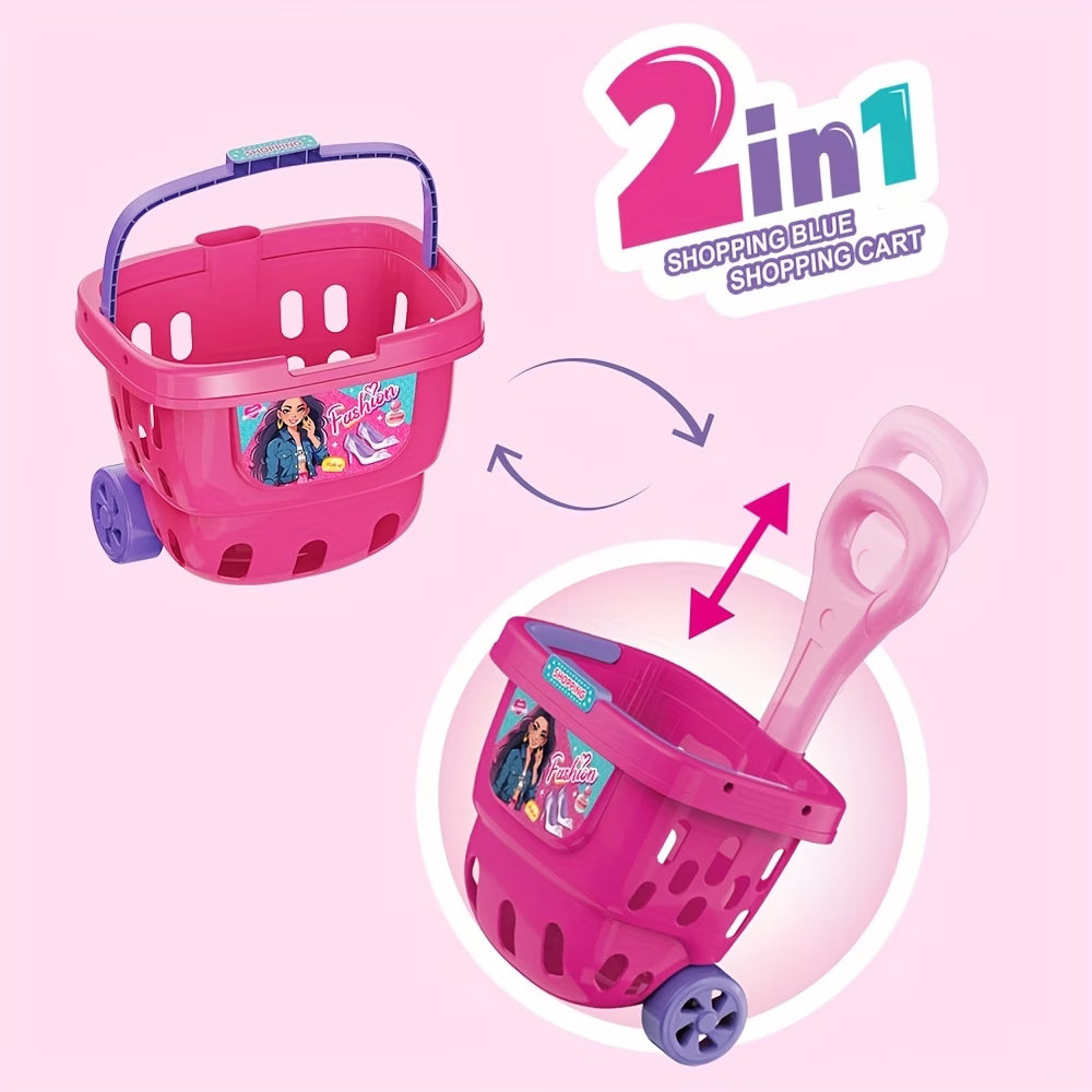 36PCS Kids Pretend Makeup & Beauty Playset – Fashion Dressing Toy Cart