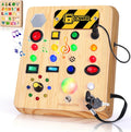Montessori LED Busy Board | Wooden Sensory Switch Toy