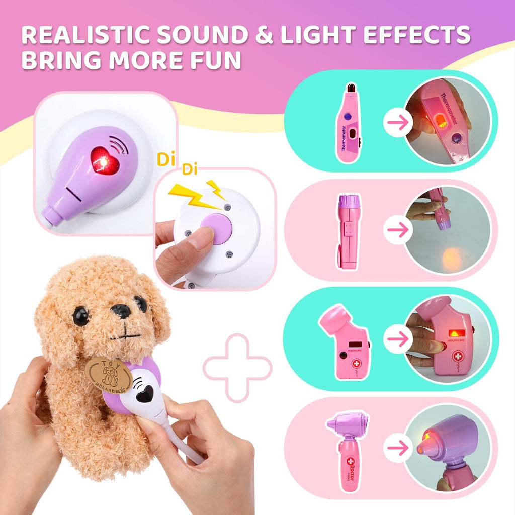 Kids Doctor Kit Play Set | Pretend Play Medical Toy with Costume & Accessories for Toddlers
