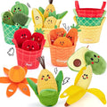 Baby Sensory Toys 6-12 Months | Montessori Soft Fruit & Vegetable Sorting Toy Set (16 PCS)