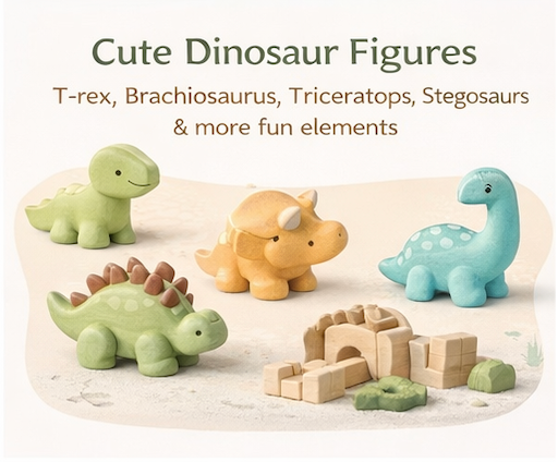 Dinosaur World Wooden Building Blocks