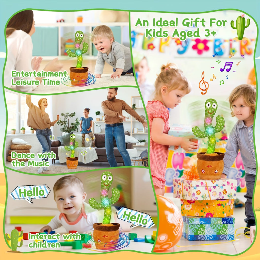 Talking Cactus Toy for Kids | Dancing, Singing & Repeating Plush Toy