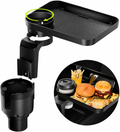 2-in-1 Car Cup Holder Organizer Tray | Adjustable Multi-Function Vehicle Storage Table