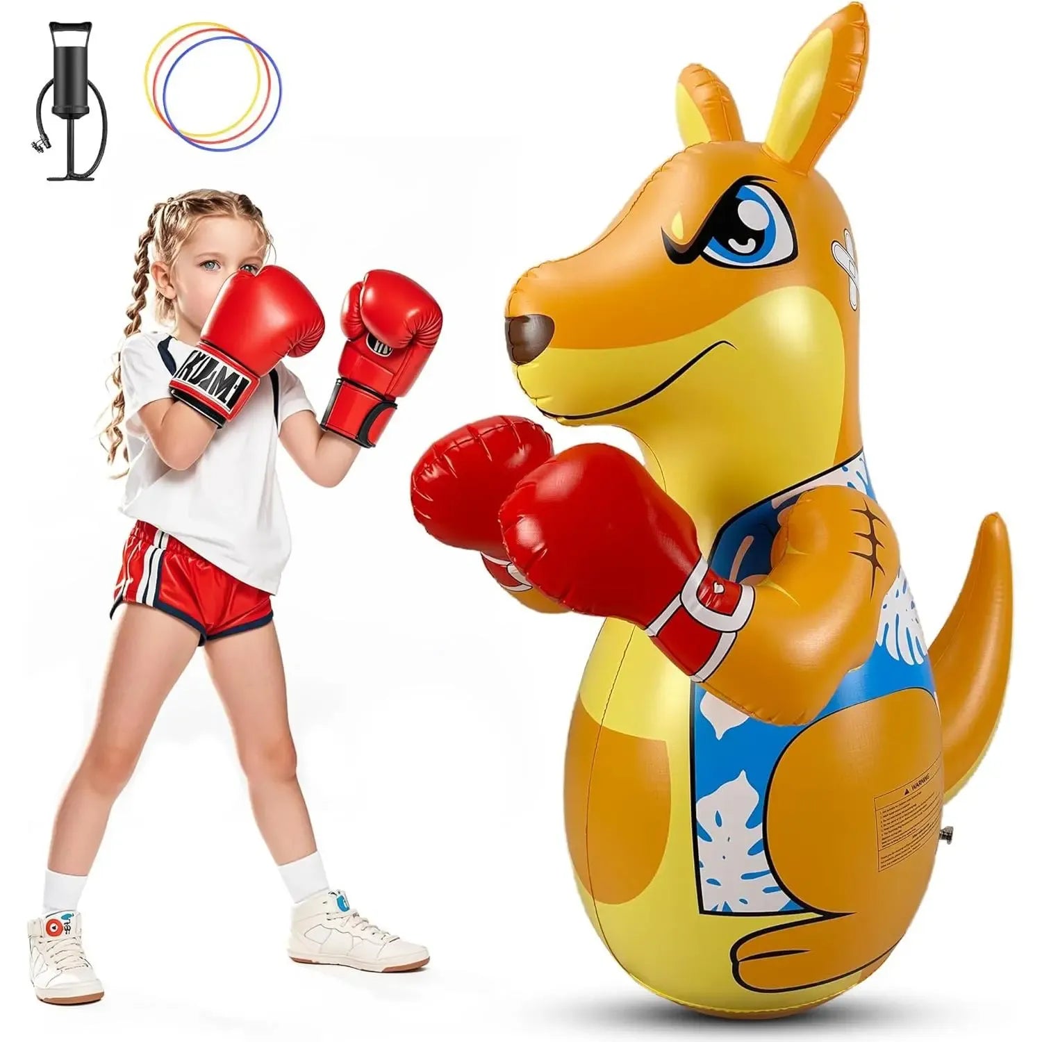 Inflatable Dinosaur Activity Buddy | Bounce-Back Motion Toy | Indoor | Outdoor Energy Play