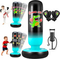 Kids Inflatable Punching Bag with Gloves – Freestanding Boxing Toy for Energy Release & Fitness Training