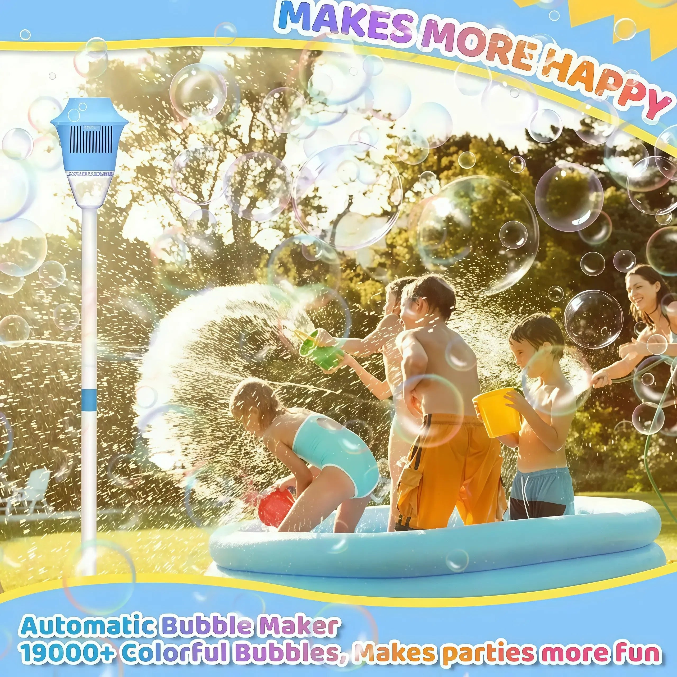 Automatic Bubble Toy – Color Bubble Blower for Outdoor Bubble Fun & Party Play