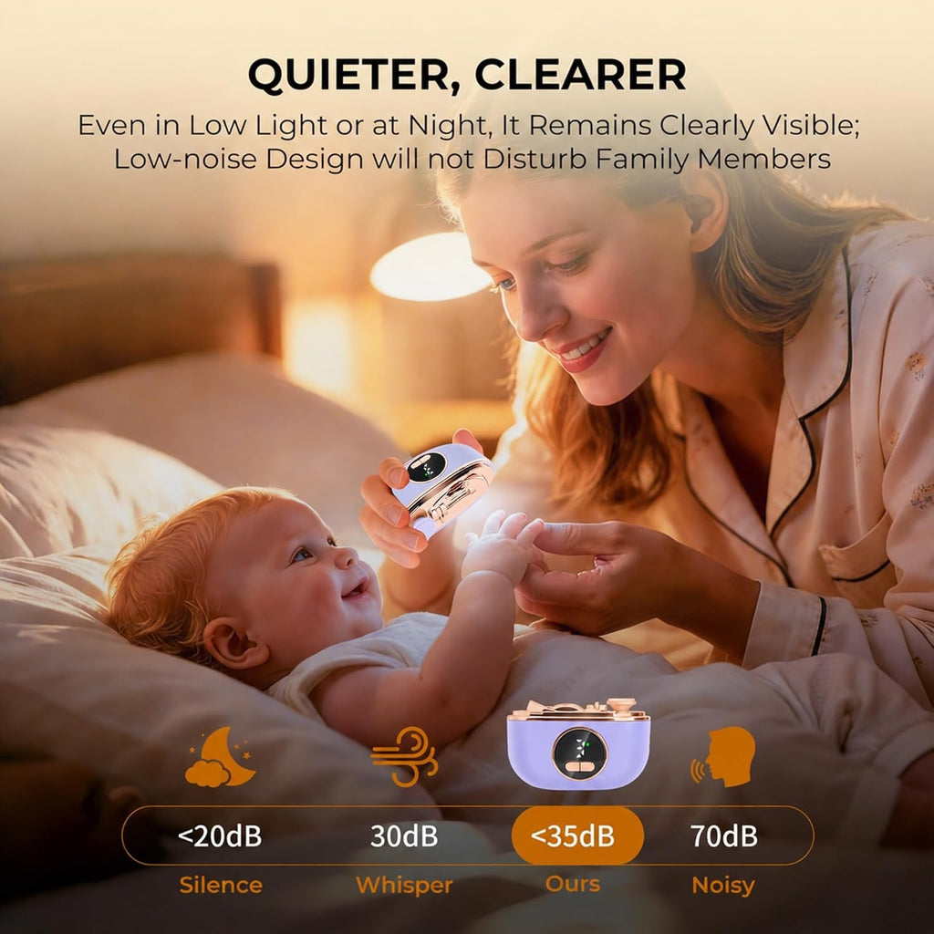 Electric Nail Clipper | Rechargeable Dual-Slot Nail Trimmer