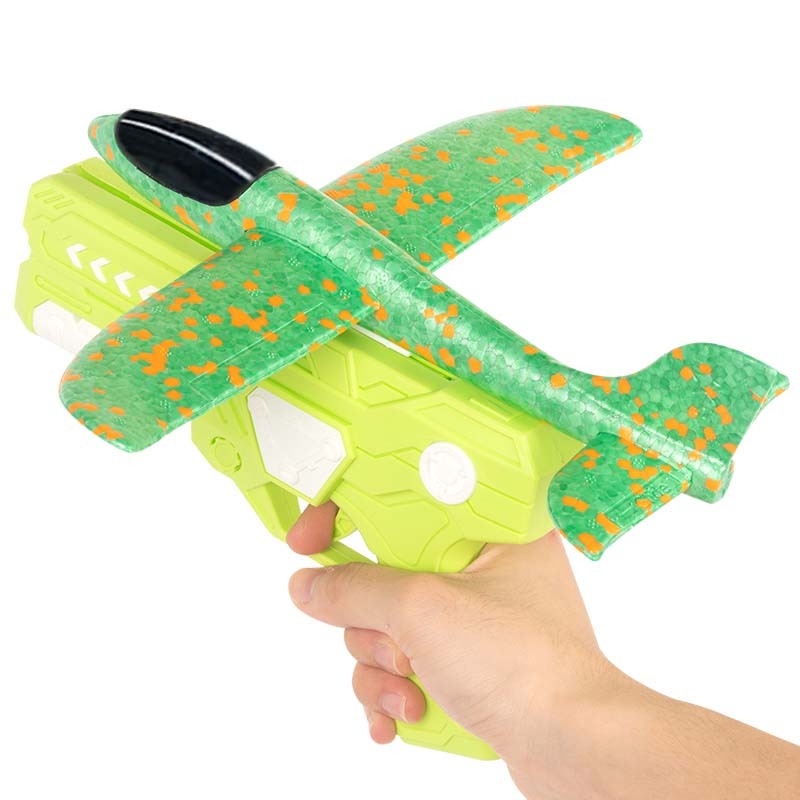 Foam Airplane Launcher Toy – Long Distance Catapult Glider for Outdoor Play & Kids Fun