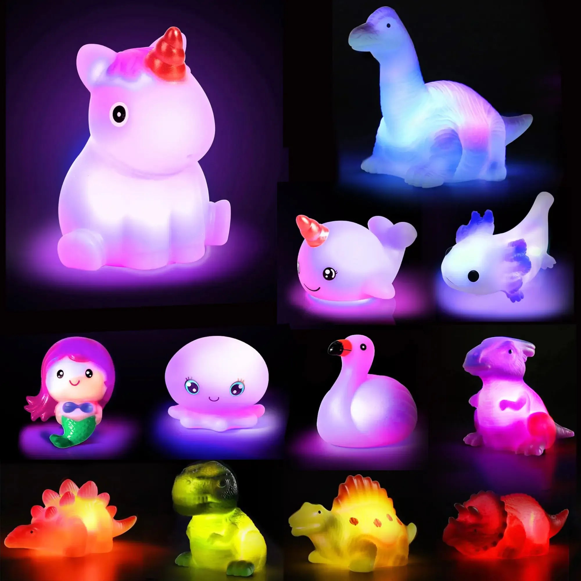Light-Up Dinosaur Bath Toys That Make Kids Love Bath Time | Glow Water Toys for Toddlers