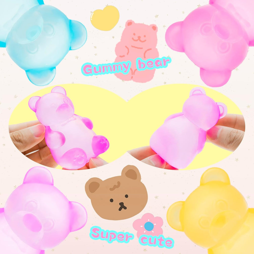Cute Bear Maltose Squishy Toy – Slow Rising Stress Relief Squeeze Toy for Kids & Adults
