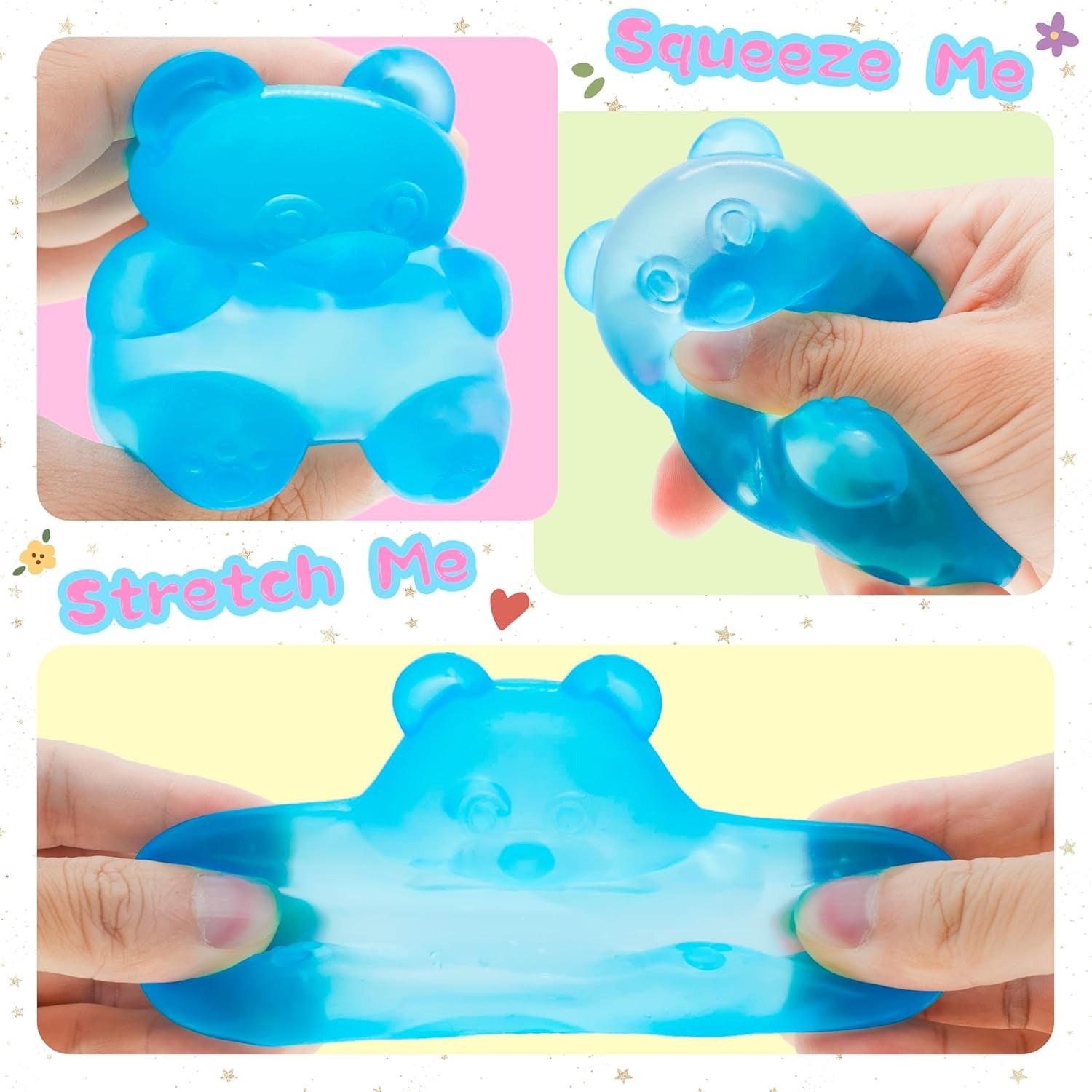 Cute Bear Maltose Squishy Toy – Slow Rising Stress Relief Squeeze Toy for Kids & Adults