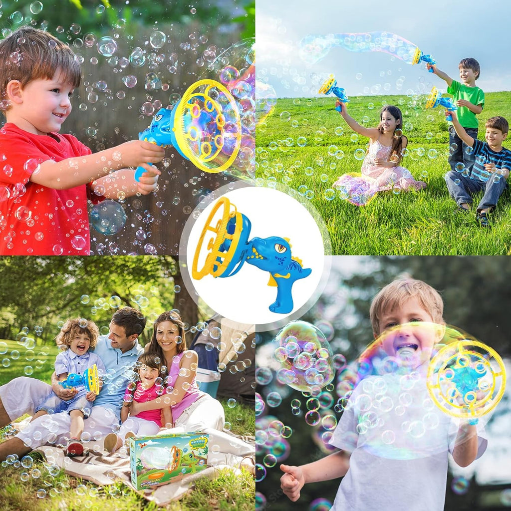 Dinosaur Bubble Adventure Maker – Automatic Bubble Toy | Outdoor Bubble Fun | Colorful Bubble Play Set