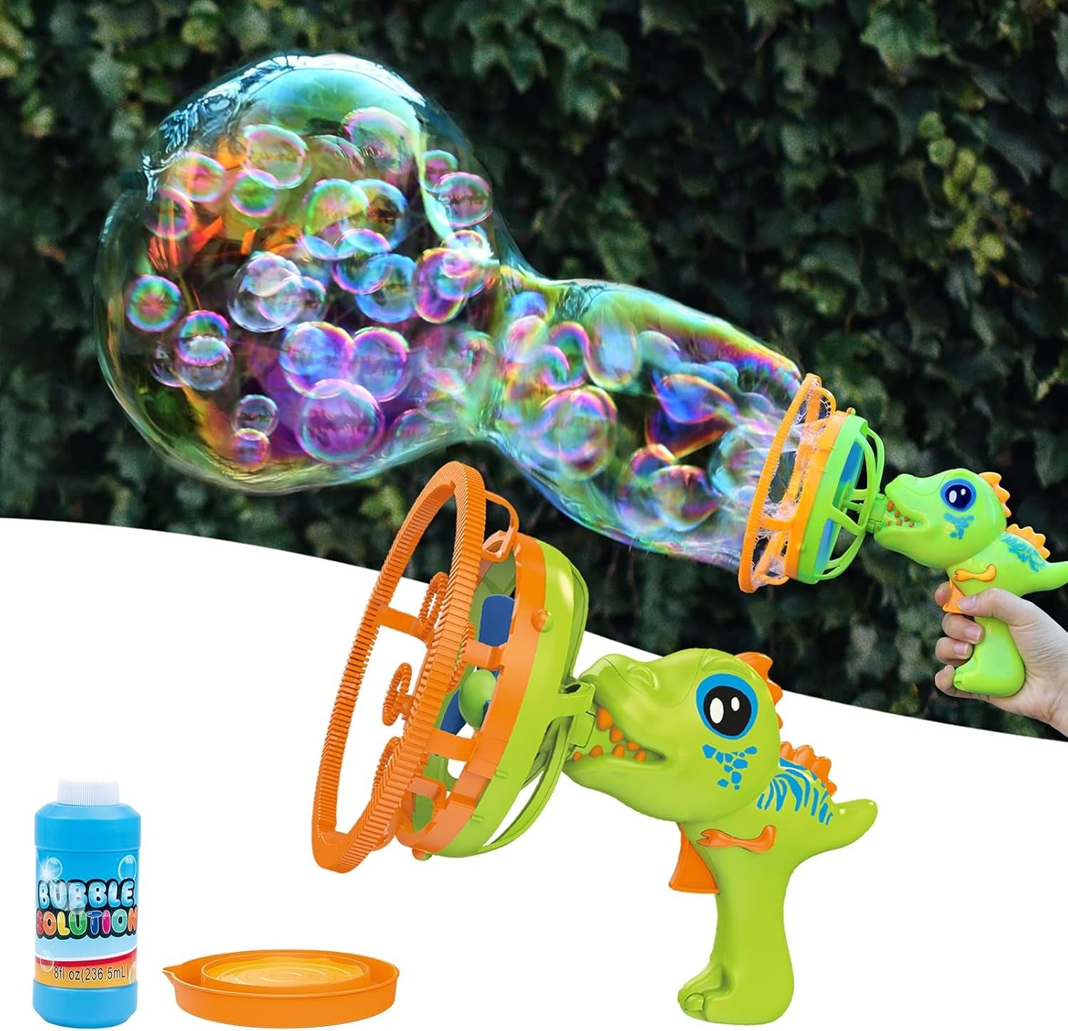 Dinosaur Bubble Adventure Maker – Automatic Bubble Toy | Outdoor Bubble Fun | Colorful Bubble Play Set