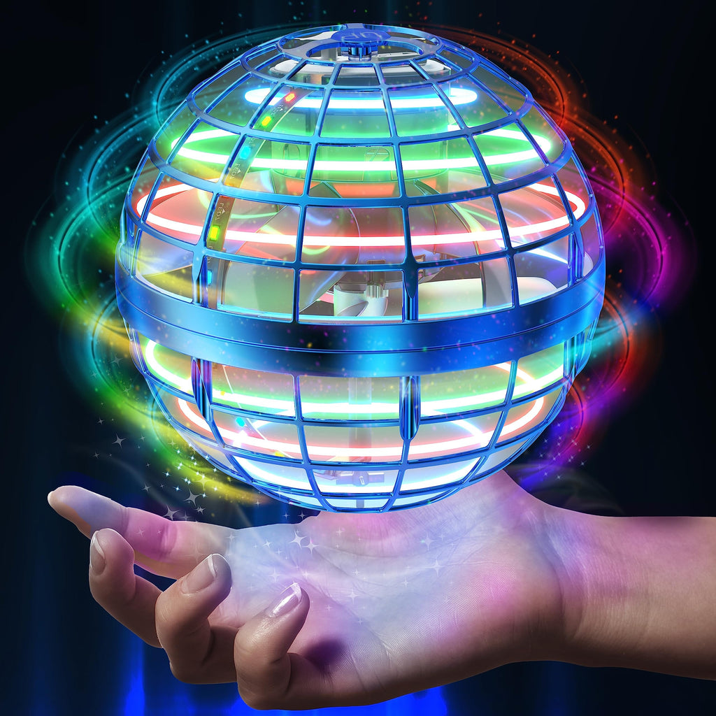 Flying Orb Ball Toy – LED Hover Boomerang Spinner, Hand-Controlled Drone Ball for Indoor & Outdoor Fun