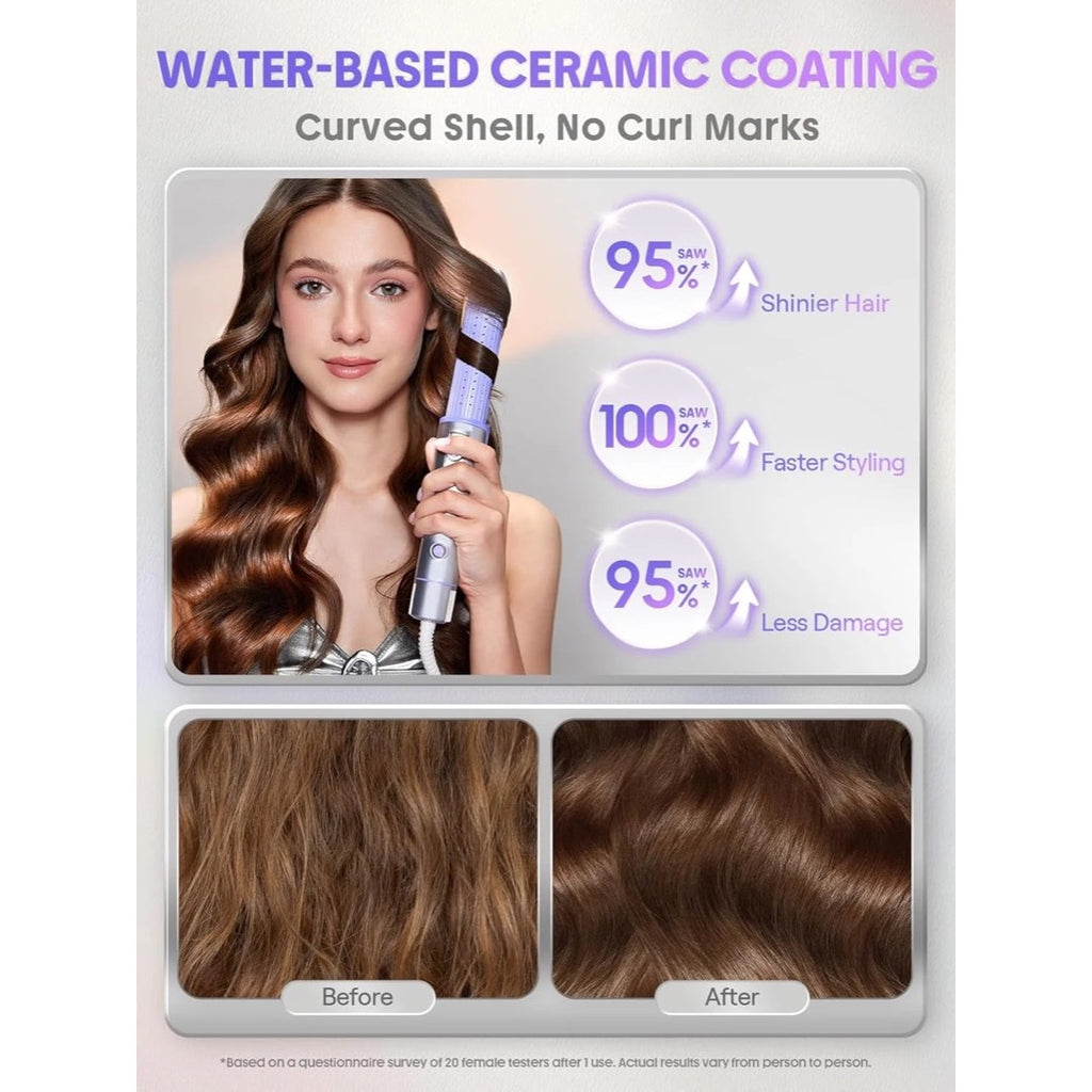 3-in-1 Curling Iron and Straightener | Cool-Air Hair Styling Tool