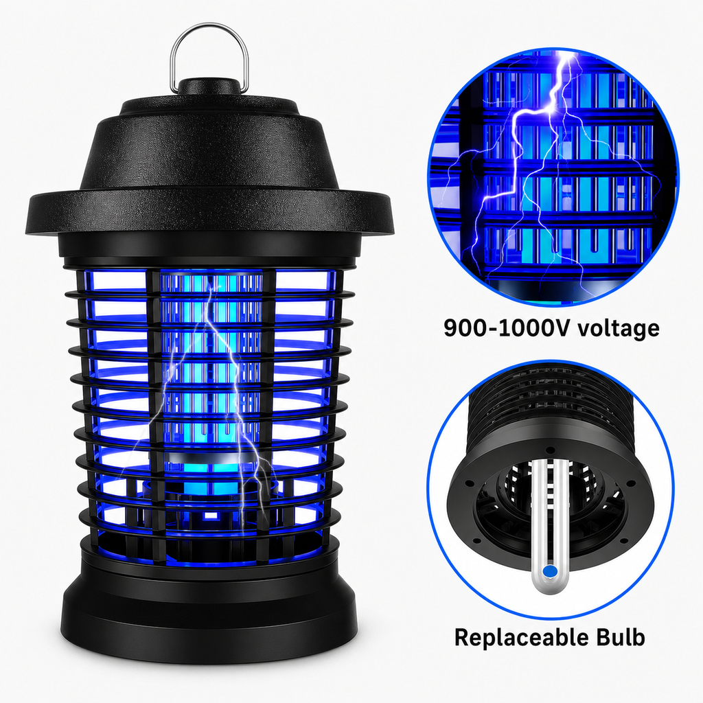 Electric Bug Zapper Light | UV Insect Control Lamp for Patio and Home