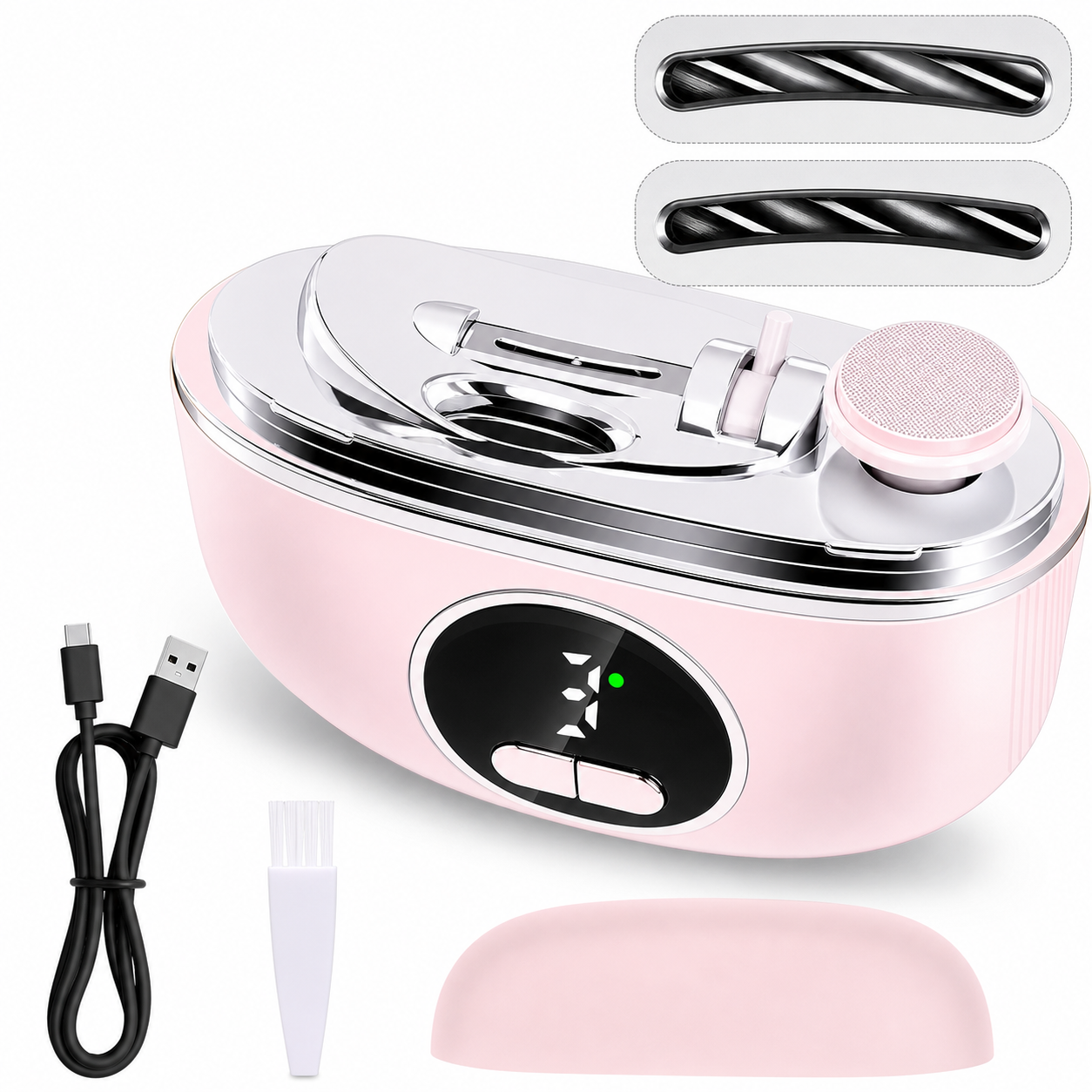 Electric Nail Clipper | Rechargeable Dual-Slot Nail Trimmer