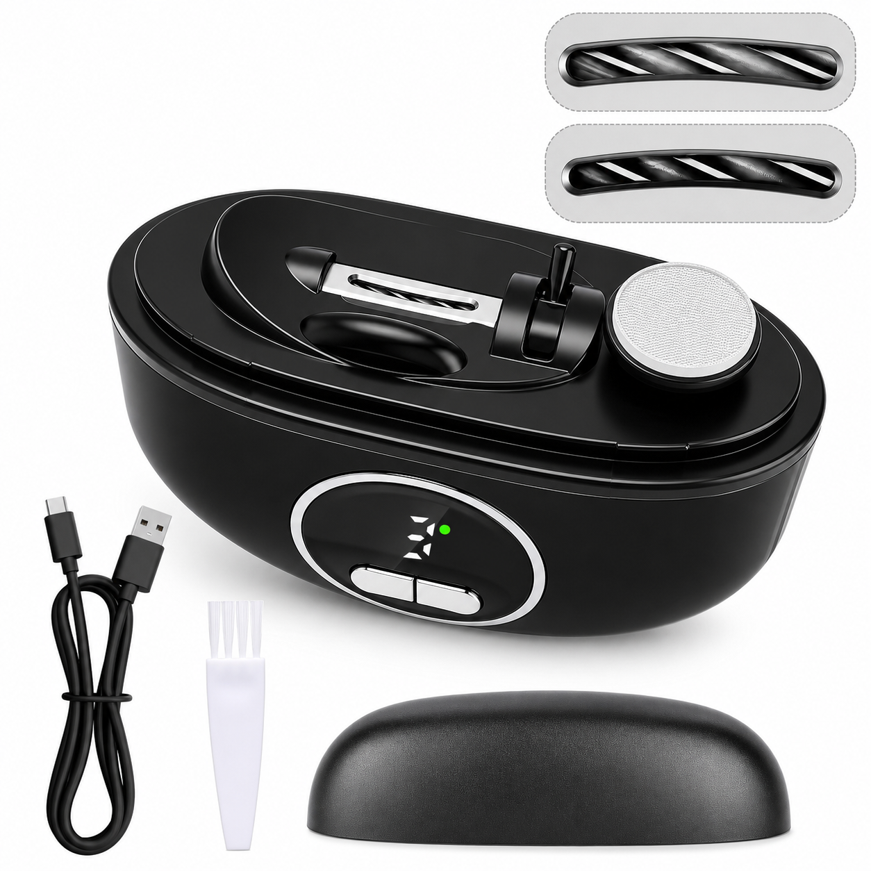 Electric Nail Clipper | Rechargeable Dual-Slot Nail Trimmer